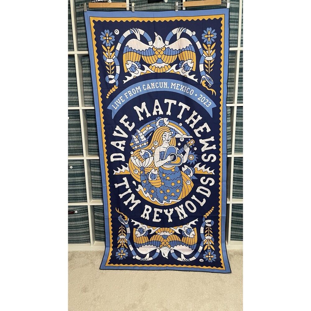 Dave Matthews Tim Reynolds Tapestry Cancun Mexico 2023 Double Sided Day of Dead - Picture 3 of 11